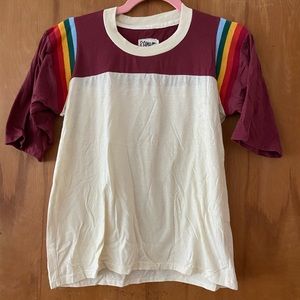 Camp Collection rainbow sleeve tee